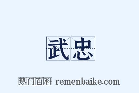 武忠是什么意思的图片